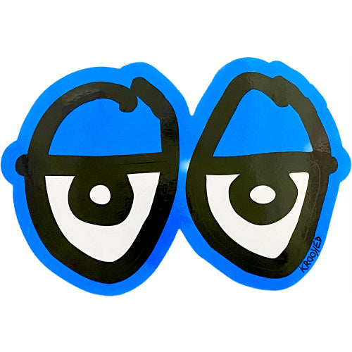 Krooked Neon Eyes Sticker 11" - Assorted Colors
