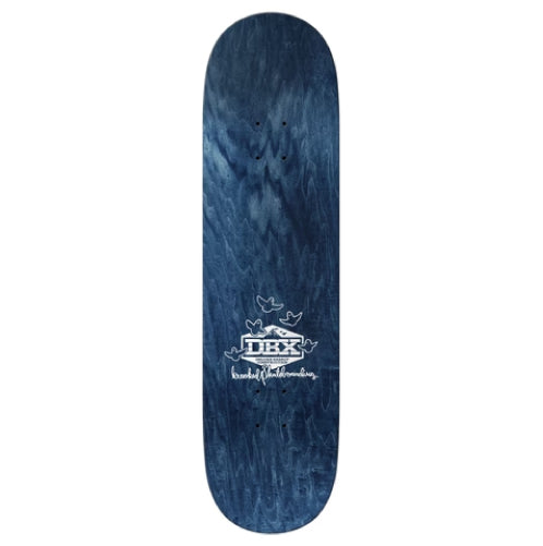 Krooked DBX Eyes Light Green Skateboard Deck 8.25" top