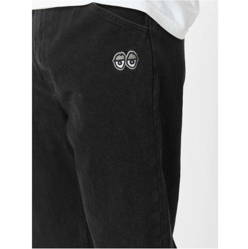 Krooked Eyes Denim Twill Pant- Black