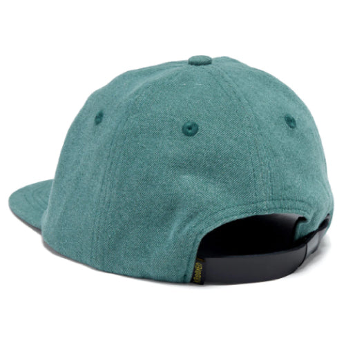 Krooked Eyes Strapback Hat - Green Denim