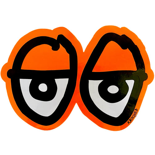 Krooked Neon Eyes Sticker 11" - Assorted Colors