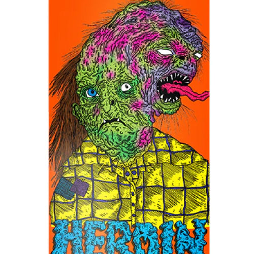 Heroin Aaron Wilson Face Melter Skateboard Deck 8.5"