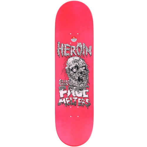 Heroin Tom Day Face Melter Skateboard Deck 8.75"