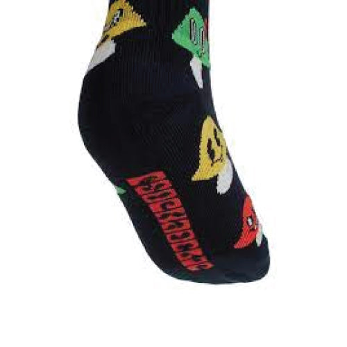 Psockadelic Faces of Shrooms Crew Socks