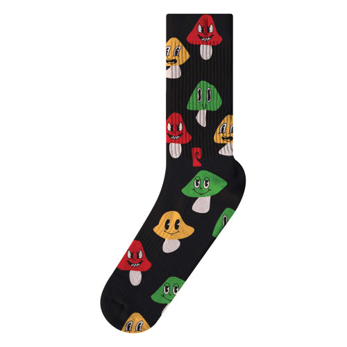 Psockadelic Faces of Shrooms Crew Socks