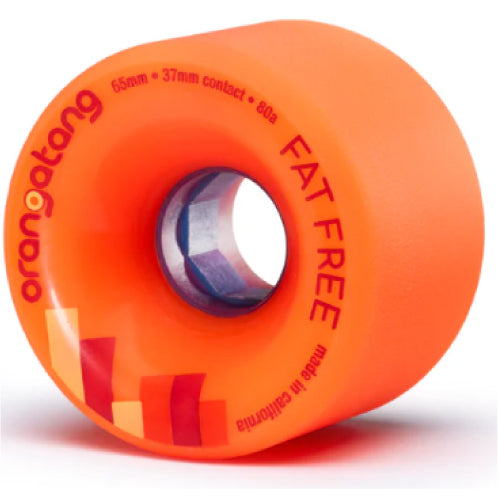 Orangatang Fat Free Wheels Orange 65MM 80A