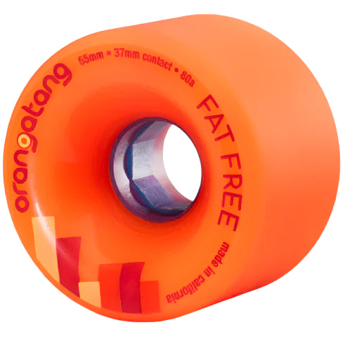 Orangatang Fat Free Wheels Orange 65MM 80A