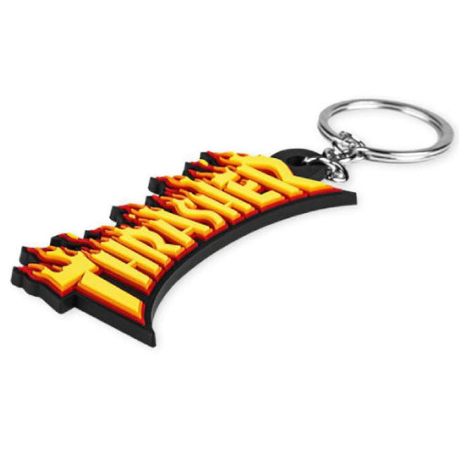 Thrasher Flame Logo Keychain