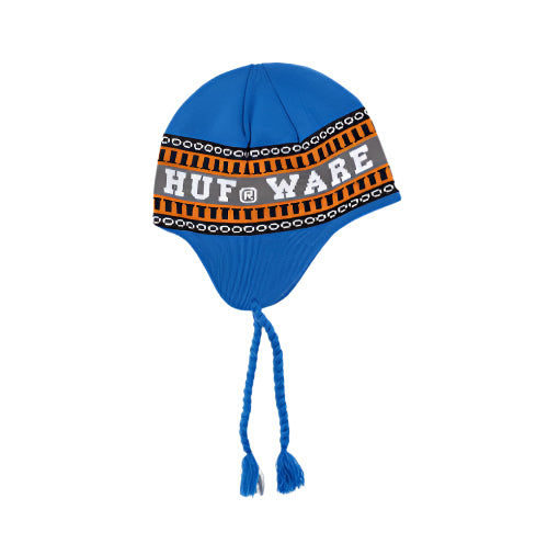 HUF X Bronze56K Flap Beanie - Blue