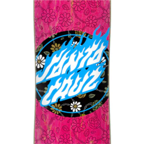 Santa Cruz Floral Flame Dot Drop Through Complete 36" graphic