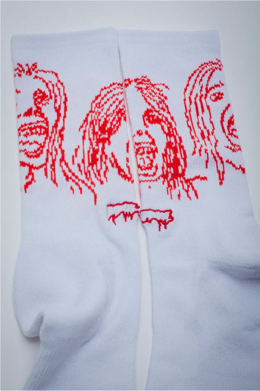 FA Front Row Socks - White