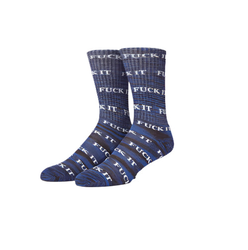 HUF Fuck It Marled Socks - Navy