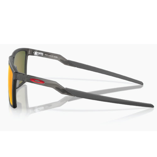 Oakley Futurity Sun Satin Grey Smoke with Prizm Ruby Polarized - side