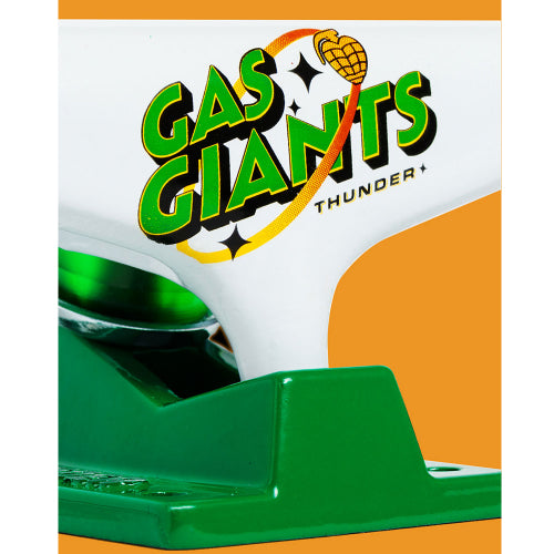 Thunder X Gas Giants Team Trucks - White/Green (Set of 2)