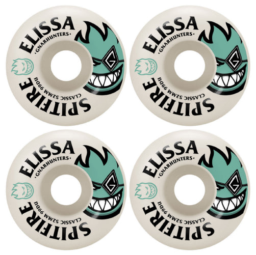 Spitfire Classic Elissa Steamer Gnarhunters Skateboard Wheels 52MM 99D