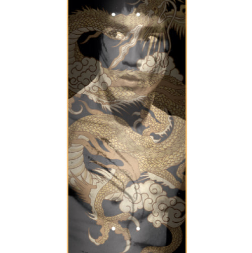 DGK X Bruce Lee Golden Dragon Lenticular Skateboard Deck 8.25"