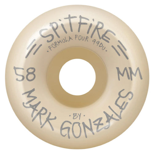 Spitfire F4 Mark Gonzales Conical Full Birds Skateboard Wheels Purple/Yellow/Natural 58MM 99D