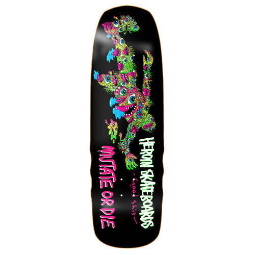 Heroin Good Shit Mutated Skateboard Deck 9.75" full