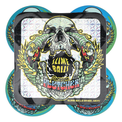 Santa Cruz Chubbies Slime Balls Greyson Fletcher Skateboard Wheels 54MM 99A set
