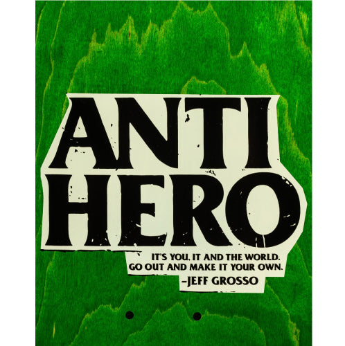 Antihero Grosso LG SSD25 Black/Veneer Skateboard Deck 9.25"
