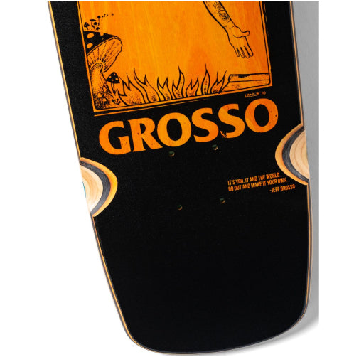 Antihero Grosso LG SSD25 Black/Veneer Skateboard Deck 9.25"