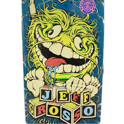 Antihero Jeff Grosso Grimple Stix Guest Skateboard Deck Blue Veneer 9.0"