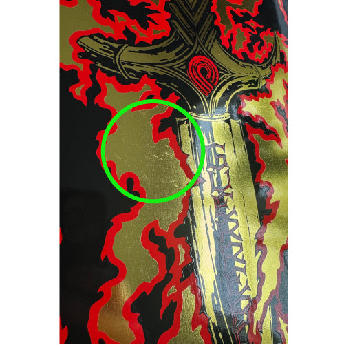 *BLEMISH* Powell Peralta Bones Brigade Series 16 TOMMY GUERRERO Black/Gold Foil Deck 9.75"