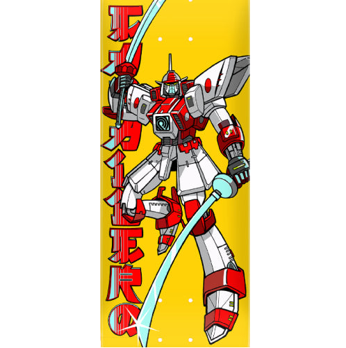 Powell Peralta Caballero Gundam Flight Skateboard Deck Yellow 8.25"