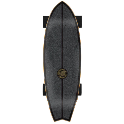 Santa Cruz X Carver Hand Shark Surf Skate Cruiser Complete 31.52"