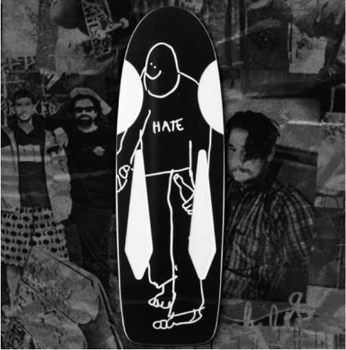 Krooked Mark Gonzales Skate Shop Day Hate Beamer Skateboard Deck 10.75"