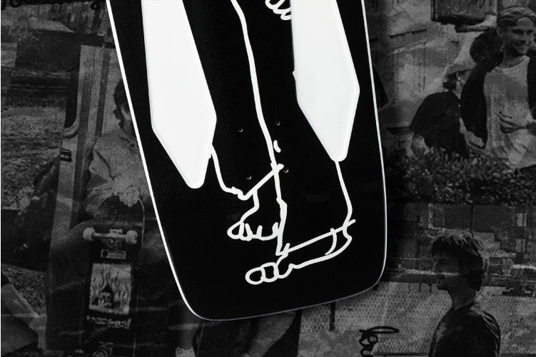 Krooked Mark Gonzales Skate Shop Day Hate Beamer Skateboard Deck 10.75"