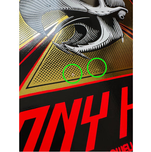 *BLEMISH* Powell Peralta Bones Brigade Series 16 TONY HAWK Black/Gold Foil Deck 10.38"