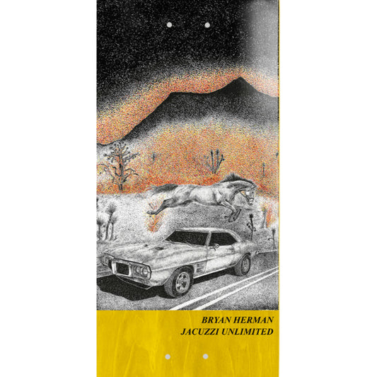 Jacuzzi EX7 Herman Guest Fire Bird Skateboard Deck 8" graphic