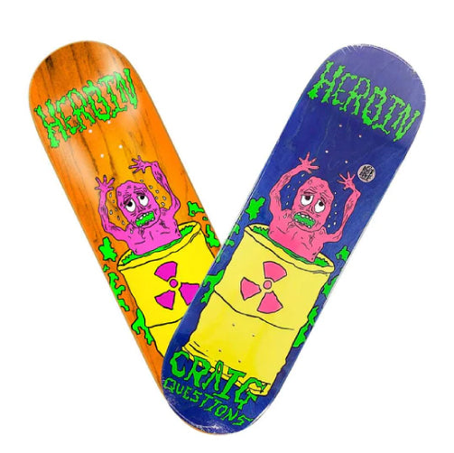 Heroin Craig Questions Dead Toon Skateboard Deck 9.0"