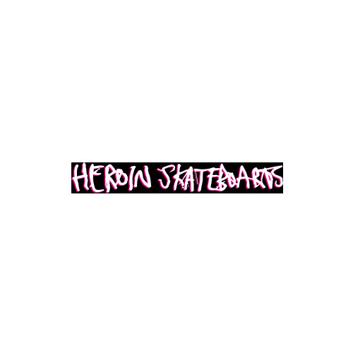 Heroin Script Snapback Hat - Grey/Pink