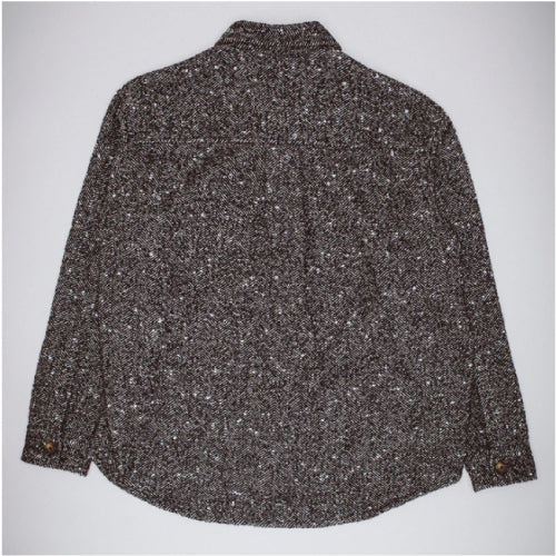 FA Herringbone Heavyweight Flannel Overshirt - Black
