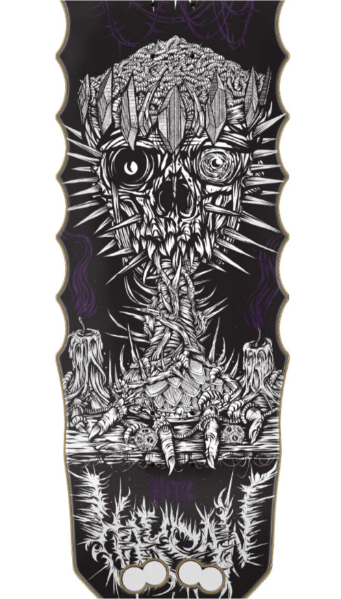Santa Cruz Hitz Haksaw Grande Pro Skateboard Deck 9.5" close
