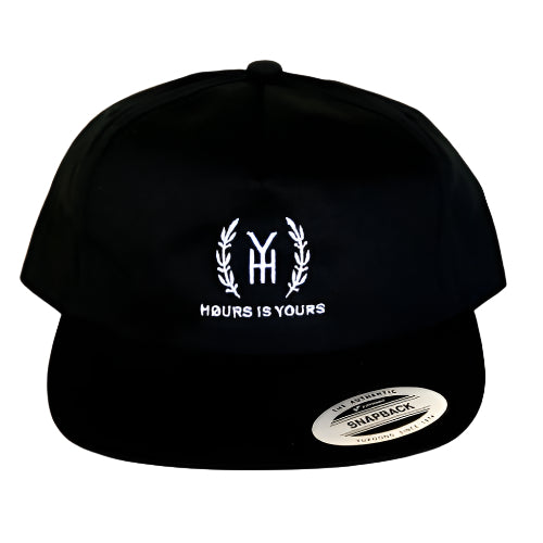 Hours Is Yours Snapback Hat - Black