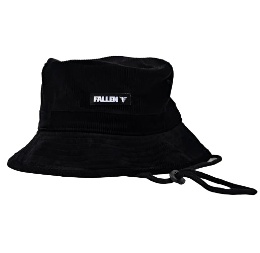 Fallen Hunter Bucket Hat - Black/Black Corduroy