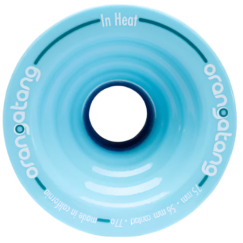 Orangatang In Heat Wheels Blue 75MM 77A