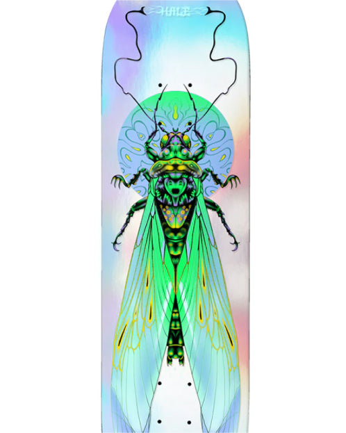 Birdhouse Hale Ilham Insects Holographic Skateboard Deck 8.75" close