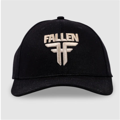 Fallen Insignia Curve Snapback Hat - Black/Off White