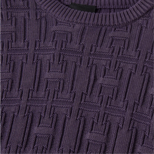 HUF Interlaced Jacquard Overdyed Sweater - Raisin