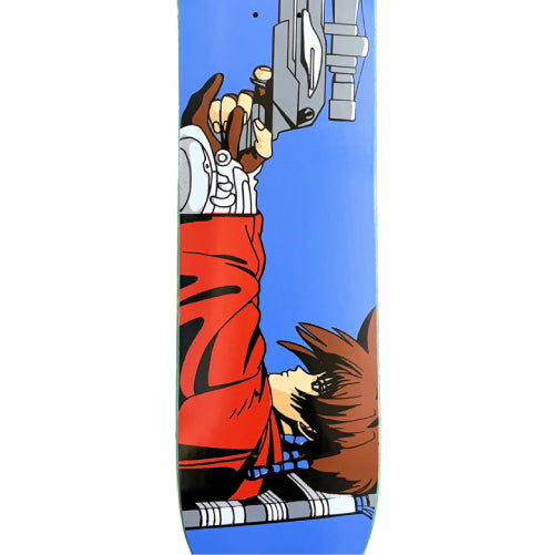 Hook-Ups 30 Years Iria Hunter Skateboard Deck 7.5" blue stock close
