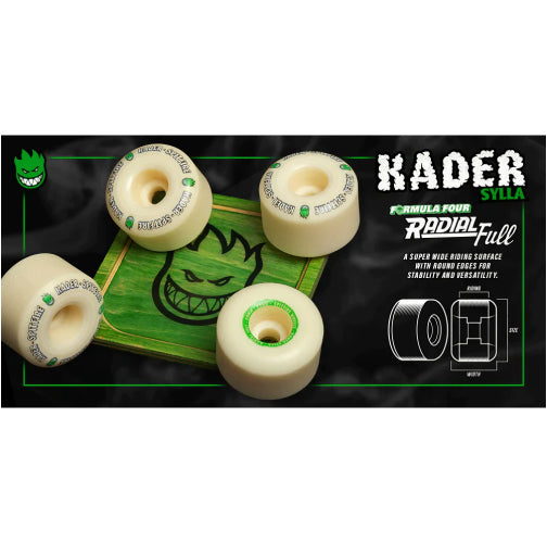 Spitfire F4 Radial Full Kader Puffs Wheels Natural 54MM 99D