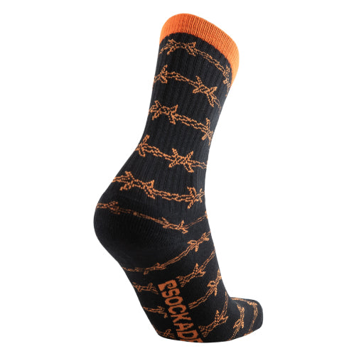 Psockadelic Keep Out Socks - Black
