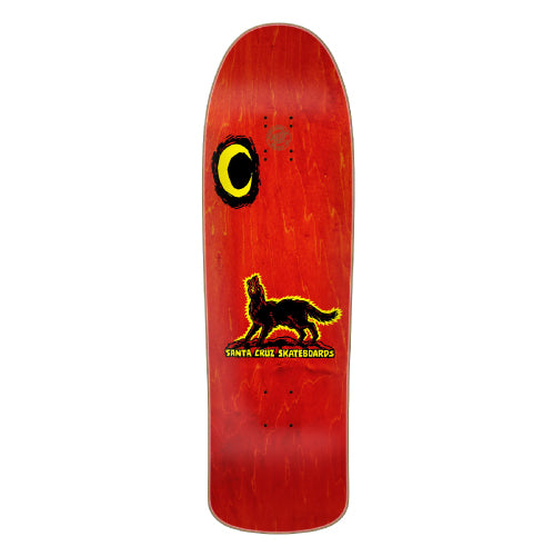 Santa Cruz Kendall Wolf Shaped Skateboard Deck 9.28"