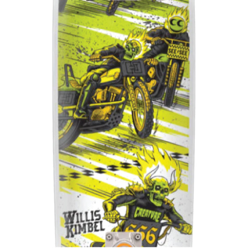 Creature X See See Motor Coffee Kimbel Shaped Cruiser Skateboard Complete 30.75"
