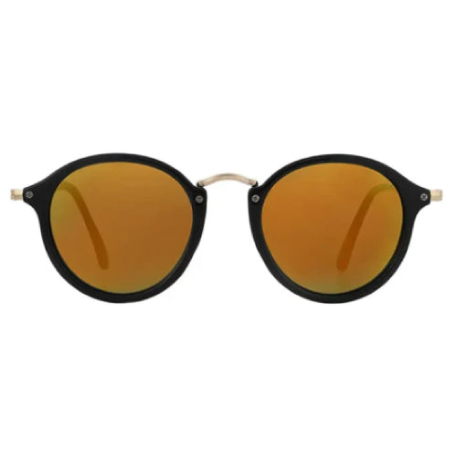Glassy Klein Polarized Sunglasses - Black/Red Mirror