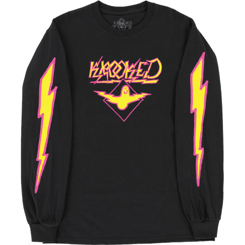 Krooked Bird Lightening Long Sleeve - Black/Yellow